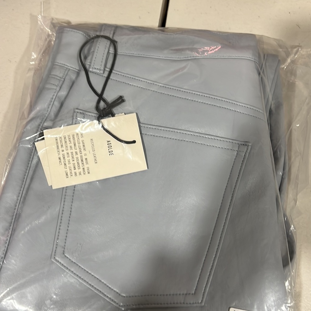 AGOLDE Recycled Leather 90s Pinch Waist Pants - Picture 2 of 6